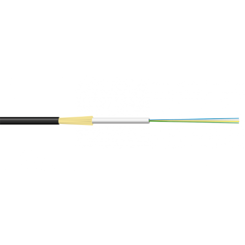 Fiberkabel Nestor GRGLDV Antifreeze 4F SM UT G657A1 Ø 2,5mm Svart
