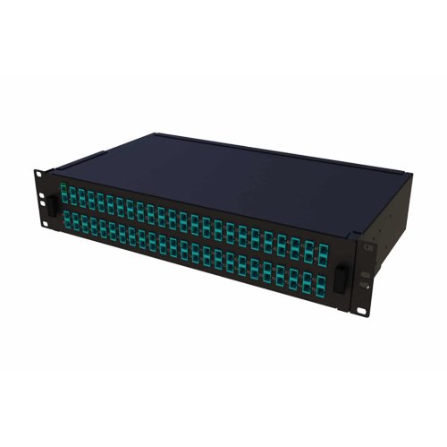 Fiberbox ODF 19" Svart 48xSC Duplex