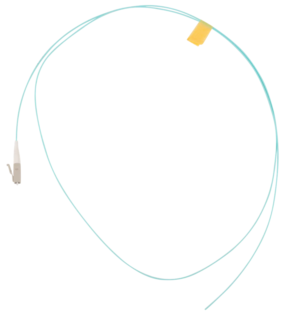Pigtail LC/PC 50/125 OM3 fiber Aqua 1,0m