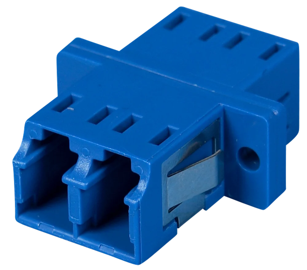 Mellanstycke Hexatronic Duplex LC/UPC, zirkonium, Blå, Singelmode