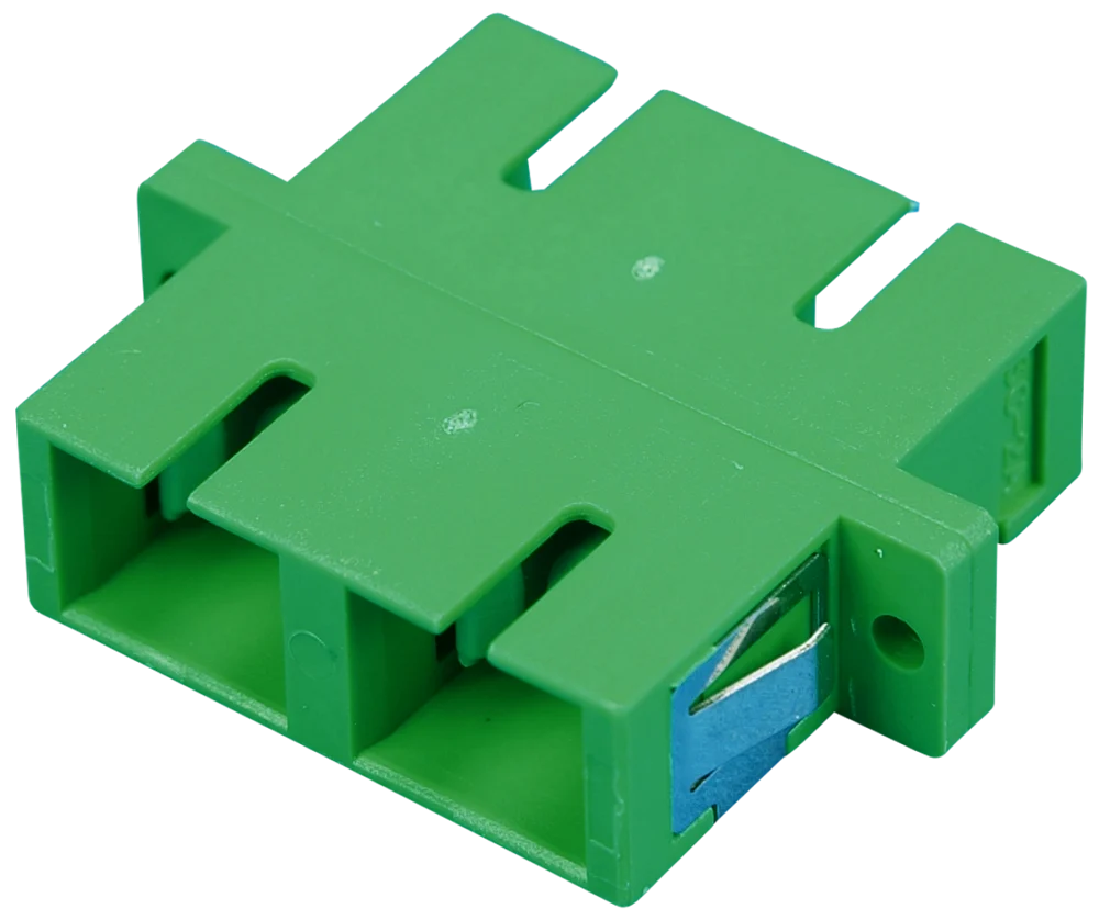 Mellanstycke Hexatronic Duplex SC/APC, zirkonium, Grön, Singelmode