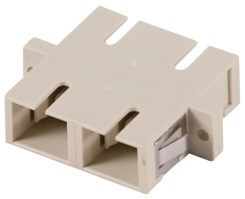 Mellanstycke Hexatronic Duplex SC/PC, fosforbrons, Beige, Multimode