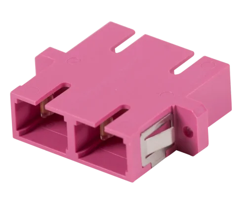 Mellanstycke Hexatronic Duplex SC/PC, fosforbrons, Lila, OM4