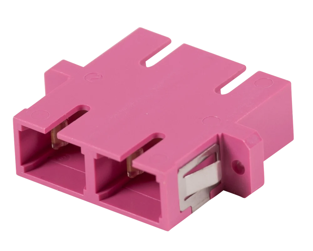 Mellanstycke Hexatronic Duplex SC/PC, fosforbrons, Lila, OM4