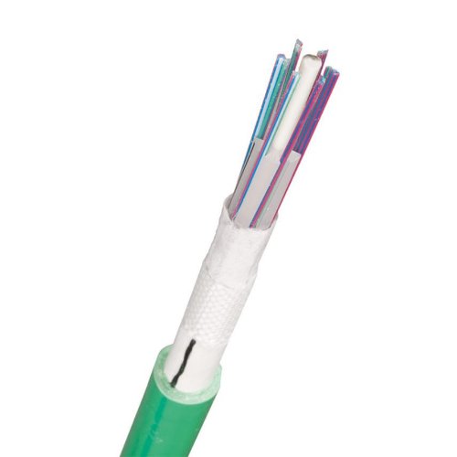 Fiberkabel GAHSQ 96F SM (24x4R) IN/UT G652D Ø 12mm Grön