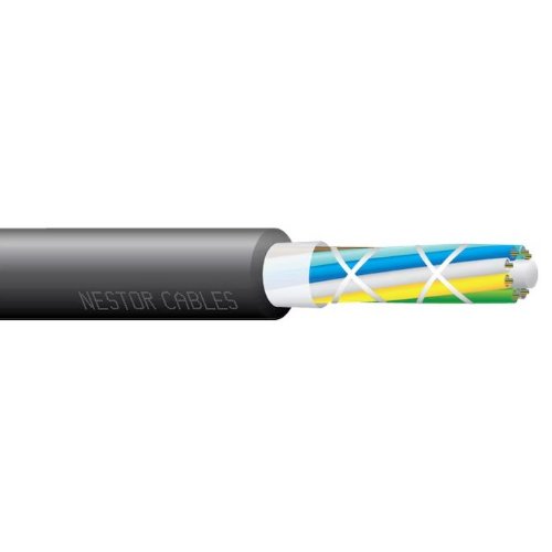 Fiberkabel Nestor GRHLDV 24F SM (2x12F) UT G652D Ø 5,8mm Svart