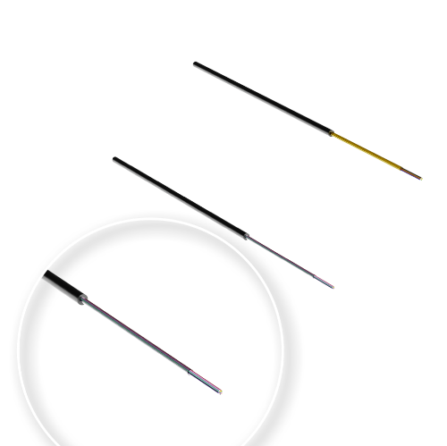 Fiberkabel GAHL 4F SM (1x4F) IN/UT G657A1 Ø 2,0mm (T4000m) Svart