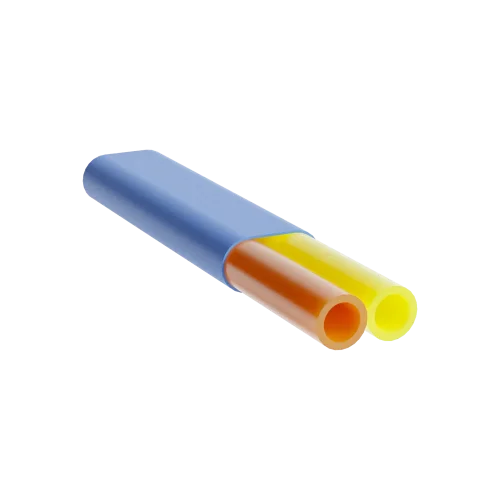Blåsfibertub Hexatronic TWD tjockväggig 14/10mm DB2 S12 (T500m) Blå