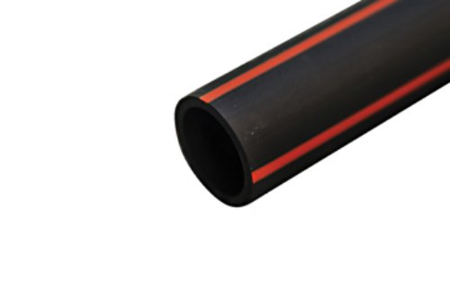 Optokabelskyddsrör 25/19mm Svart med Orange rand T500m