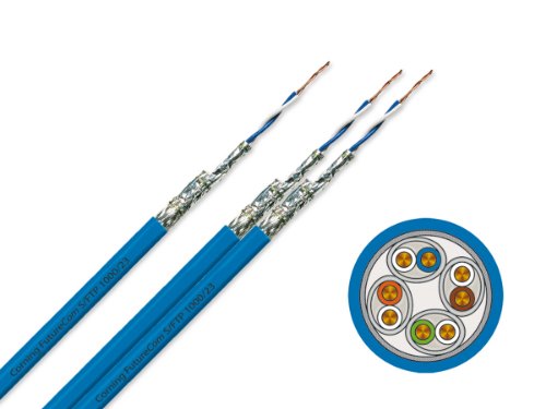 Datakabel Corning Kat7 S/FTP Inomhus Cca Ø 7,5mm (T500m) Grön LSZH