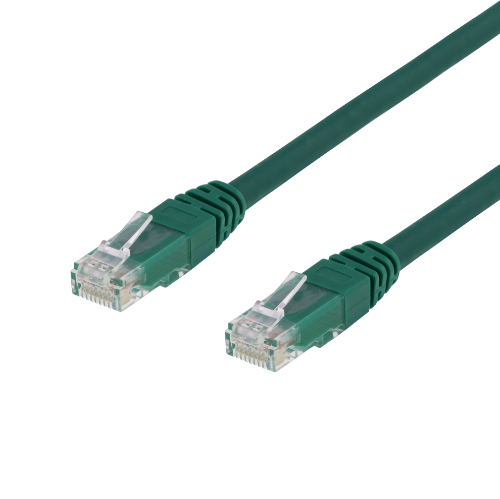 Patchkablage kat6 U/UTP Grön 250MHz Halogenfri