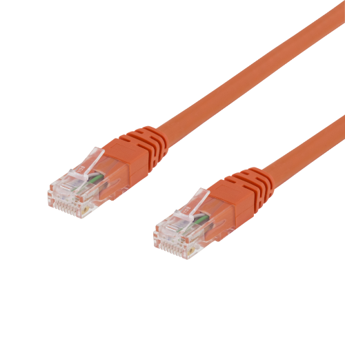 Patchkablage kat6 U/UTP Orange 250MHz Halogenfri