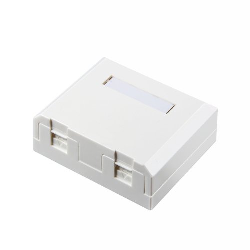 Modularuttag Catmax 2xRJ45 utanpåliggande