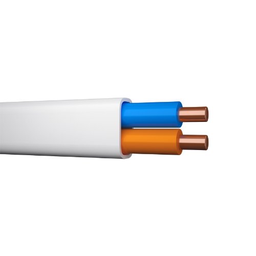 ELQRB Pure 2x1,0mm² 100V oskärmad, vit Halogenfri
