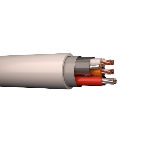 FLAQQBR Pure 2x1,5mm²+2x2x0,5mm² CE Halogenfri Buskabel Vit (T500m)