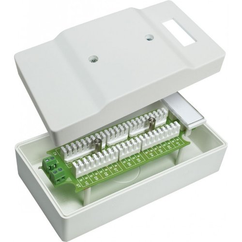 Fatum Kopplingsbox plast 10 par <60V/2A, inkl plint, slits/slits