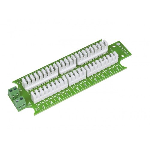 Fatum Kopplingsplint, 10 par <60V/2A, slits/slits