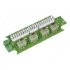 Fatum Reläplint, 24 VDC, 4 relä, 0,4-0,63mm, slits