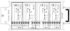 Fatum Reläplint, 24 VDC, 4 relä, 0,4-0,63mm, slits