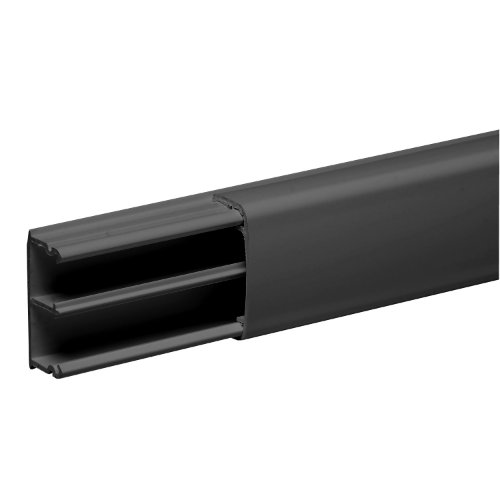 Minikanal OL-1835 2,1m PVC IP40 In/Ut Svart R9005 (20st/fp)
