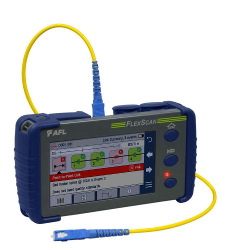 Uthyrning: OTDR AFL Flexscan 1310/1550 med Focis Flex mikroskåp