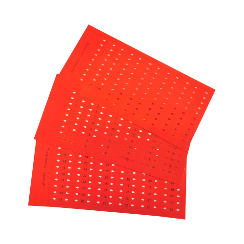 Märketikett FLEXIPRINT LF0 0.25-0.75 Röd, 60 märken/ark (10 ark/fp)