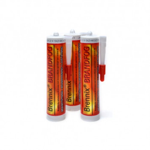 Brandtätning, fogmassa Brennix 310ml vit, förvaras frostfritt