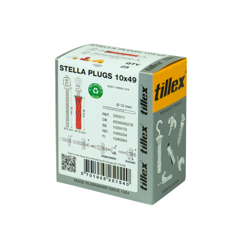 Stella plugg ST Röd PZ2 5x55 mm (25st/fp)