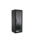 Golvskåp 19" F1 6814-S (B600xD800xH1400) 29HE, glasdörr, Svart