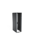Golvskåp 19" F3 6620-S (B600xD600xH2000) 42HE, glasdörr, Svart