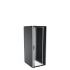 Golvskåp 19" F3 81020-S (B800xD1000xH2000) 42HE, glasdörr, Svart