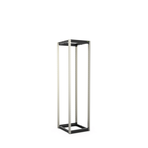 Golvram 19" R1 42-S 4-post (B526xD600-900xH2000) 42HE Svart
