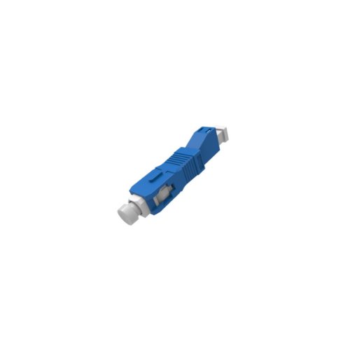 Adapter LC/UPC-Hona till SC/UPC-Hane SM, Blå