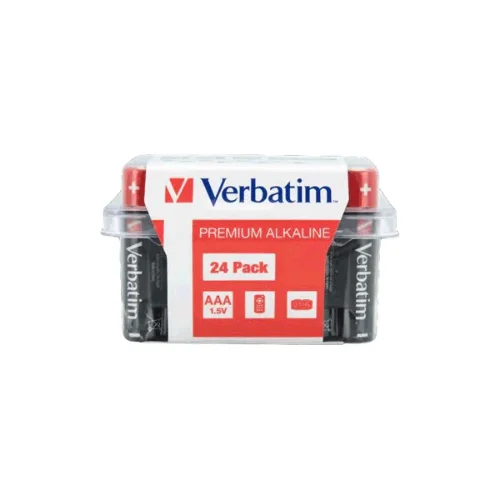Batteri Verbatim Alkaliskt 1,5V, LR03 / AAA (24-pack)