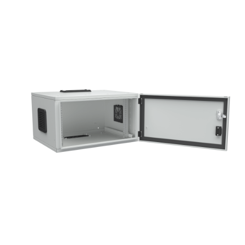 Väggskåp IP55 WS4 6-65 600x500x360mm 6HE Grå, plåtdörr