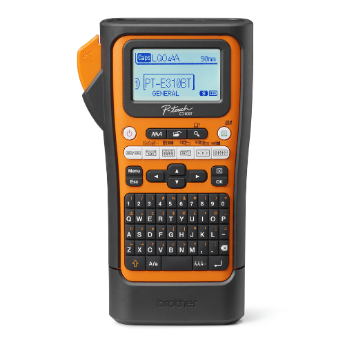 Brother P-touch PT-E310BTV, handhållen märkmaskin, skriver på TZe, HSe