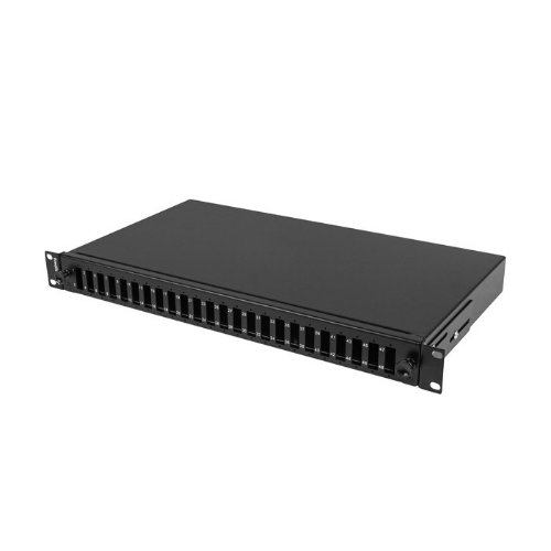 Fiberbox ODF CatMax 19" Svart, 24xSC Duplex front, 1HE 240mm