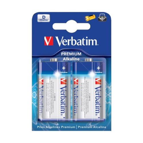 Batteri, D (LR20), 1,5V, Alkaline, 2-pack