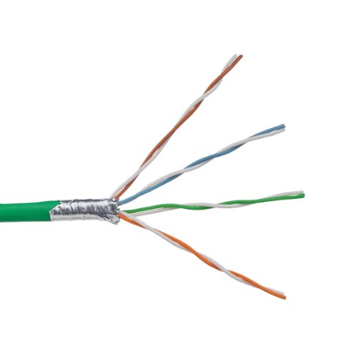 Datakabel Corning Kat6A U/FTP inomhus Dca, Ø6,9mm (T500m) Grön LSZH